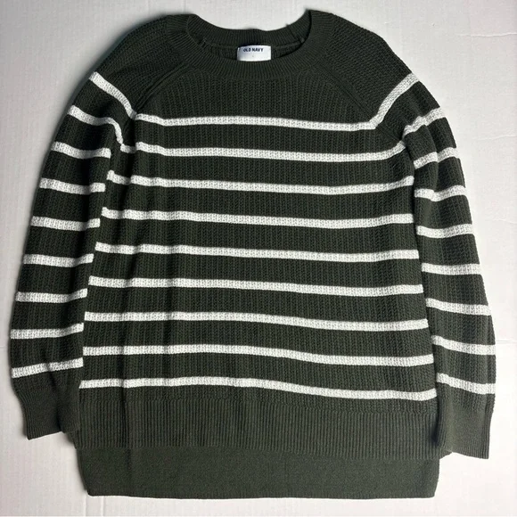 Old Navy Sweaters Old Navy Womens Large Sweater Striped Army